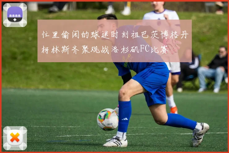 忙里偷闲的球迷时刻祖巴茨博格丹柯林斯齐聚观战洛杉矶FC比赛